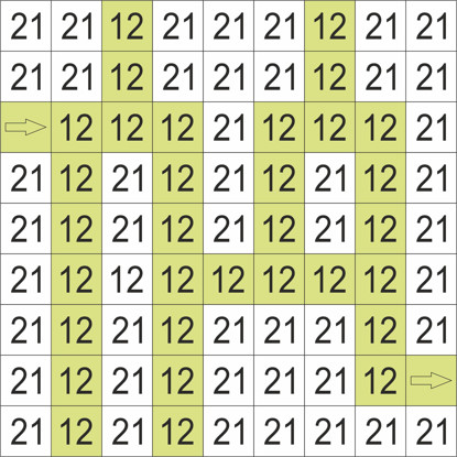 mathematical labyrinth mirror numbers