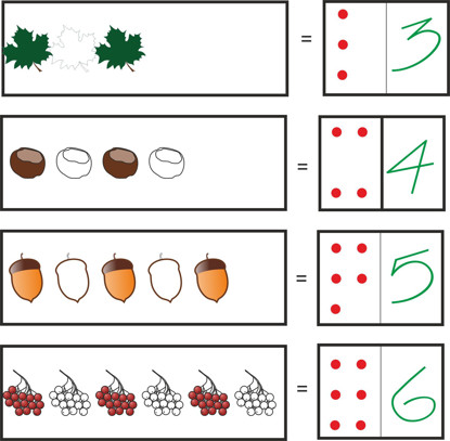 Изображение посчитай и закрась