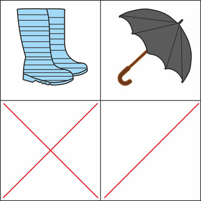 Изображение раздели клеточки по образцу