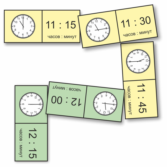 Изображение домино часы