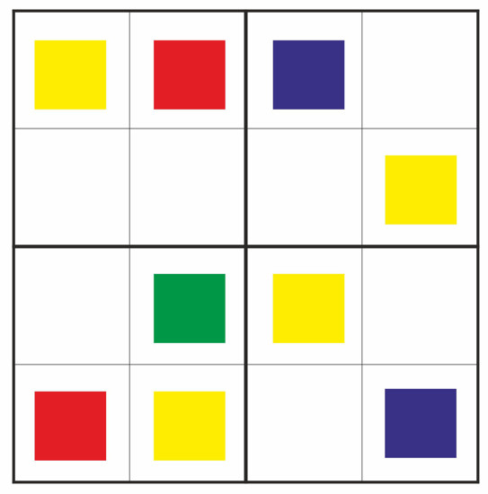 Изображение цветное судоку